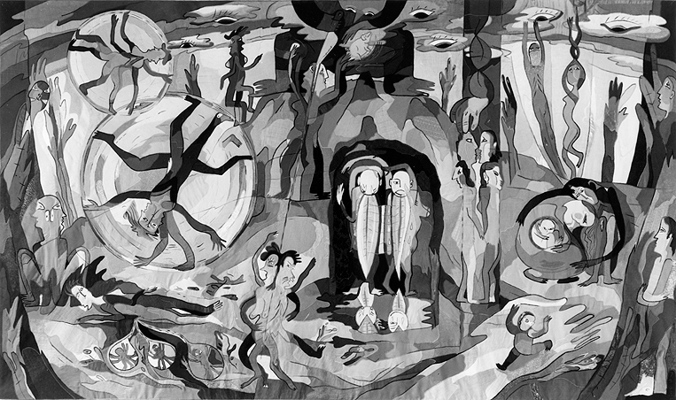 1. Aristophanes Rede vom Eros 1976 - 85, 166 x 285 cm